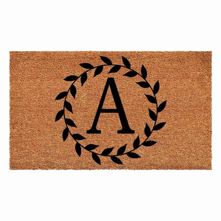 Calloway Mills Monogram Door Mat, Black, Natural, 24 in W x 48 in L 108202448A
